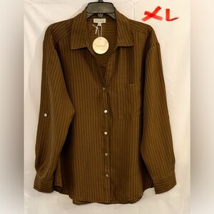 Chenault Men's Button Down Shirt in Rich Brown